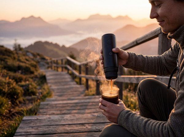 Draagbare koffiemachine: koffie overal zonder stopcontact (2026)